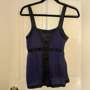 Marc by Marc Jacobs Silk Striped Top Size 6
